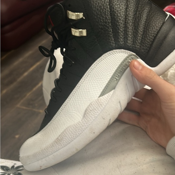 These are the Jordan 12 Retro Mid Playoff Edition,they are...
